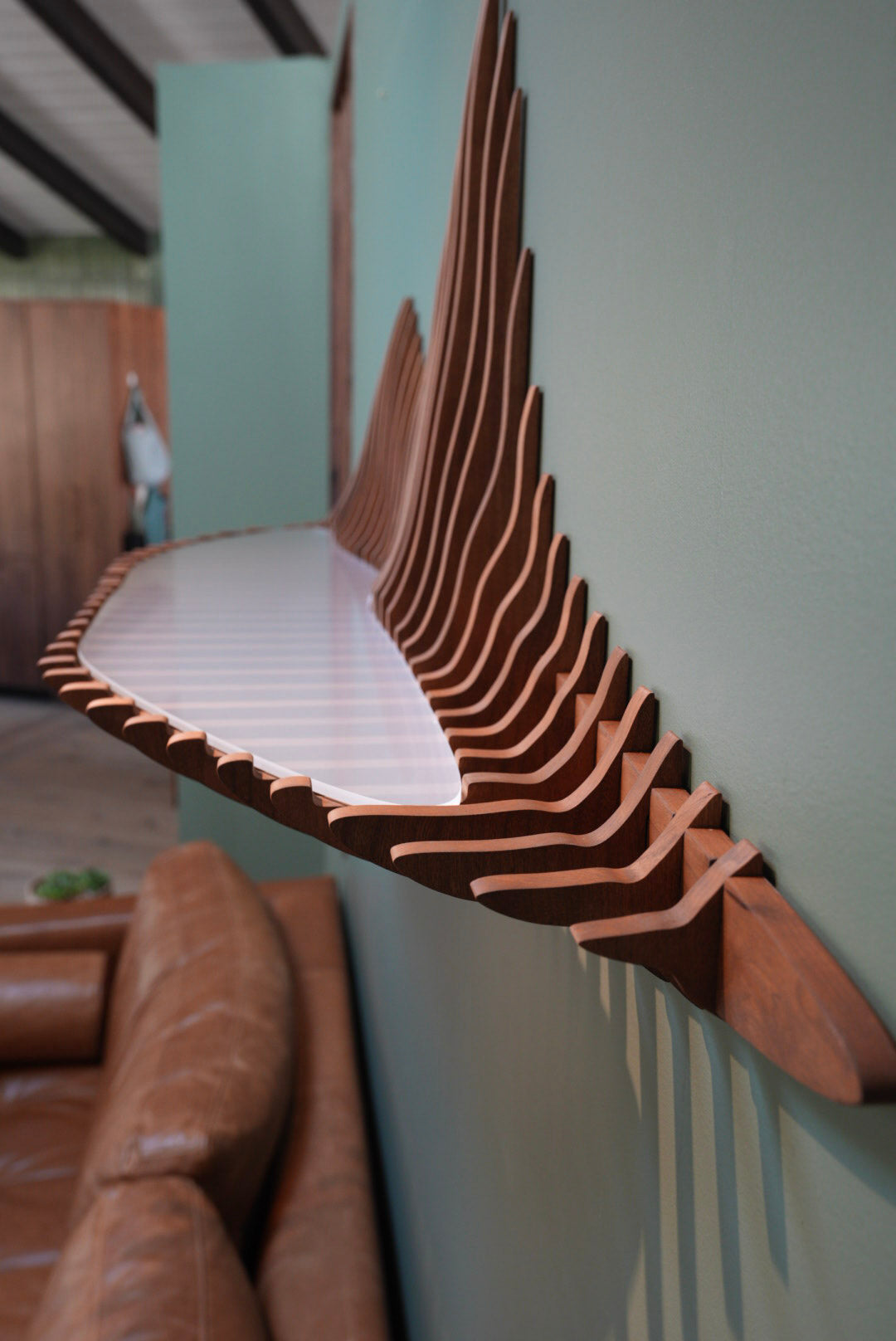 The Hanging Lake Shelf in Solid Cherry