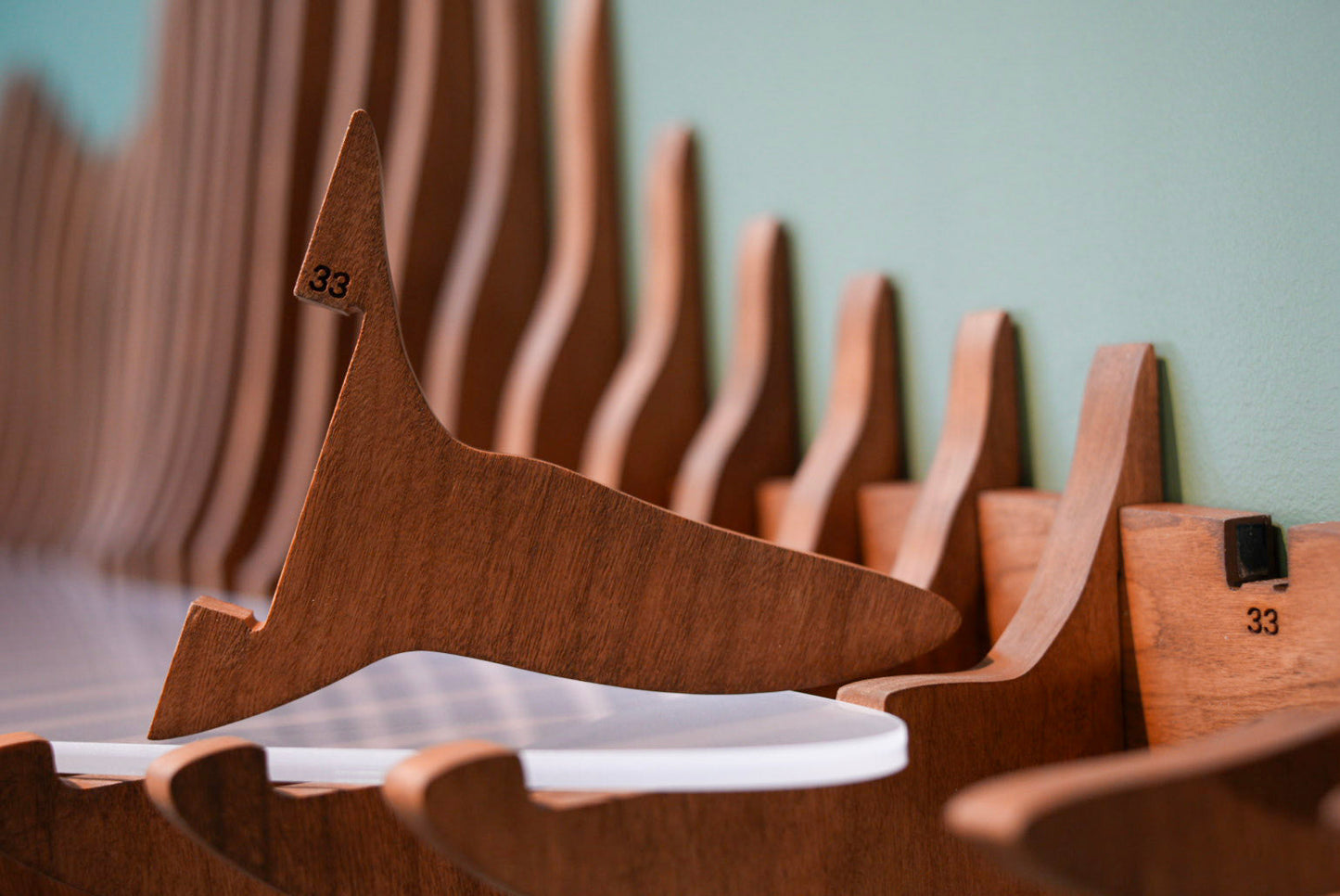 The Hanging Lake Shelf in Solid Cherry