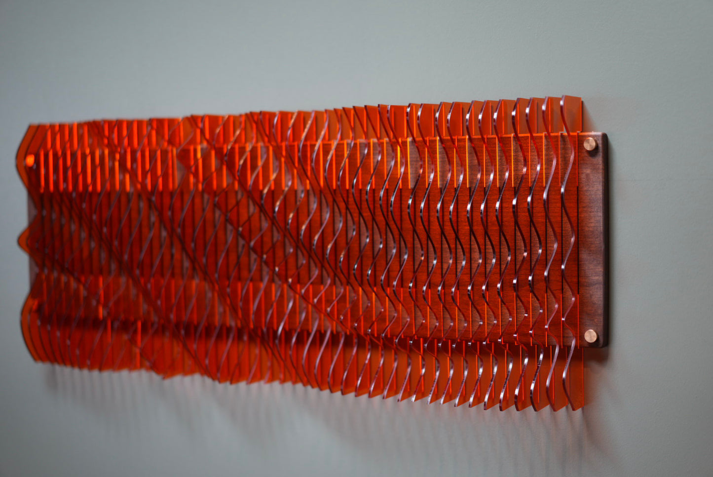 Parametric Wall Art - Burnt Orange
